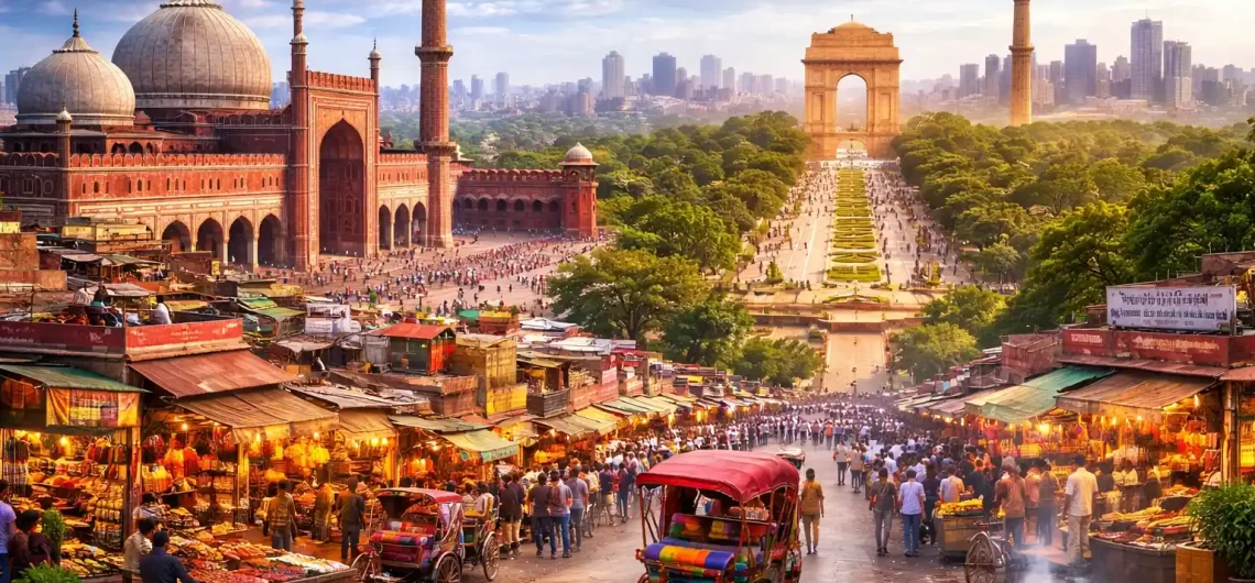 New Delhi & Old Delhi City Tour 8 Hours